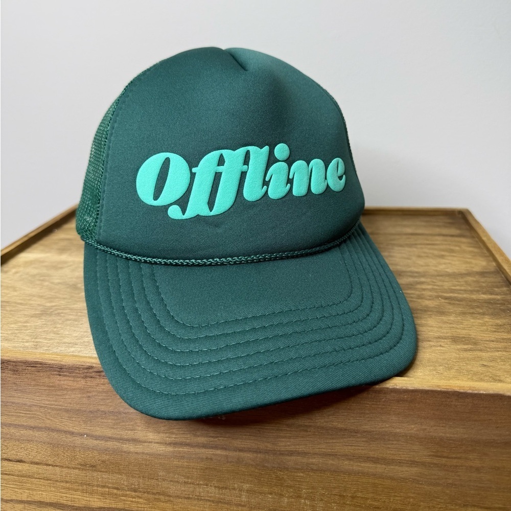 ULTA BEAUTY Offline Green/Teal Foam Trucker Snapback Mesh Hat 2025 -NEW